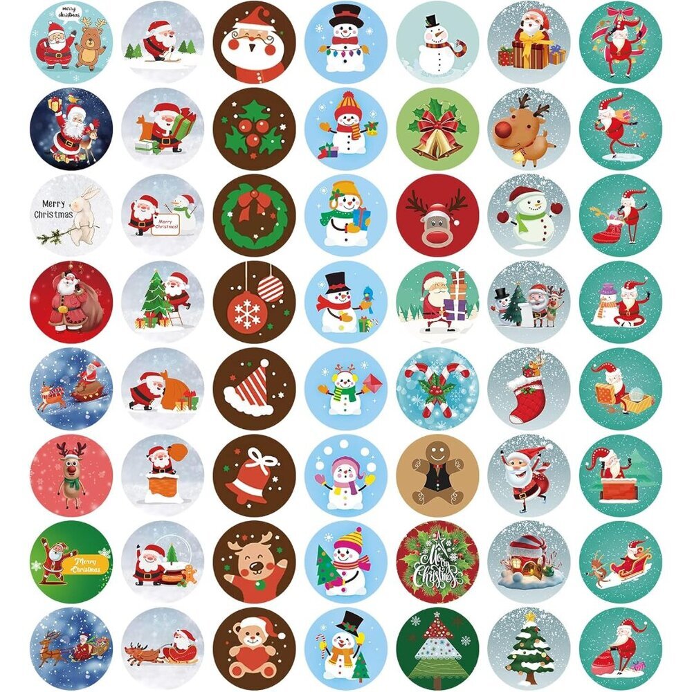 Creative 504 PCS Christmas Stickers - Ideal for Gifts, Crafts & Holiday Parties!